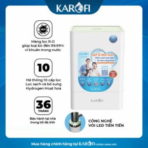Máy lọc nước Karofi KAQ-U98 – 10 LÕI – VỎ HỘP – VÒI LED THÔNG MINH – SẢN XUẤT 2025 - Hình ảnh 1